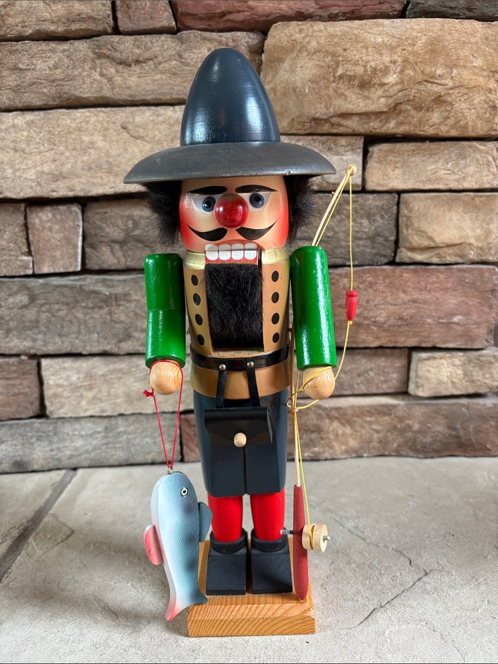 Steinbach wooden made in Germany fisherman nutcracker